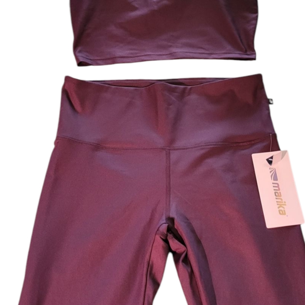 Marika Burgundy Activewear Set